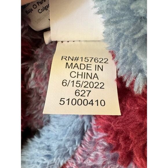 Eddie Bauer Ultra Plush Fleece Quarter Zip Sweatshirt Plaid Print Pullover SZ XL - Picture 10 of 11